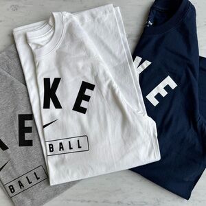 Nike Tees x 3 - White, Gray, and Navy - new with tags removed